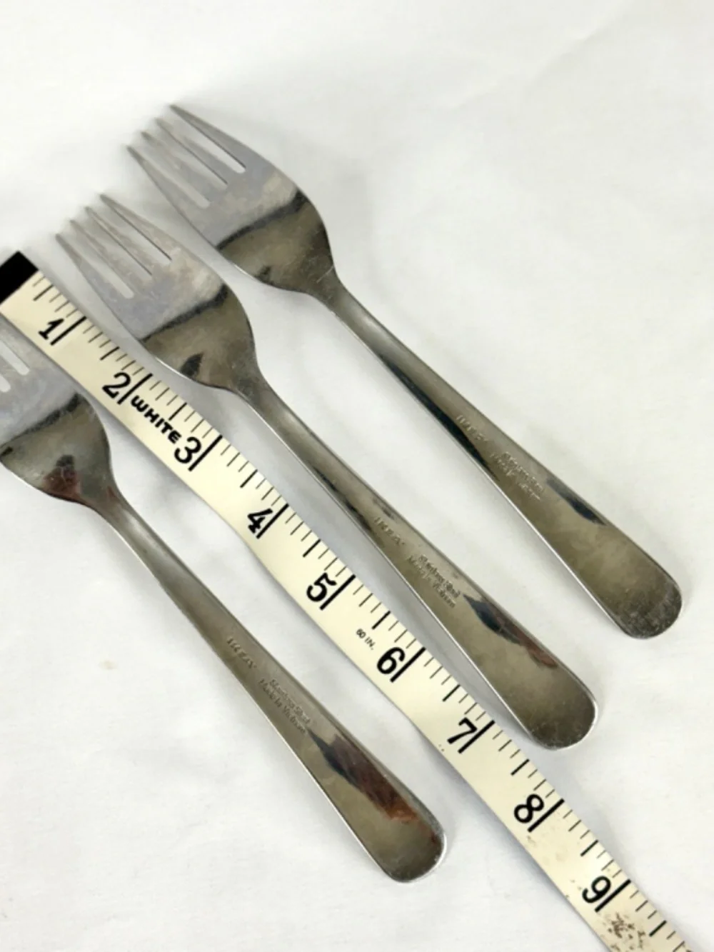Ikea Dragon 3 Dinner Forks Stainless Steel China 7.5 inches Long Thanksgiving